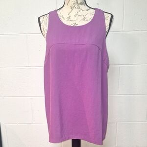 Banana Republic Purple Sleeveless Tank Top Relaxed Fit